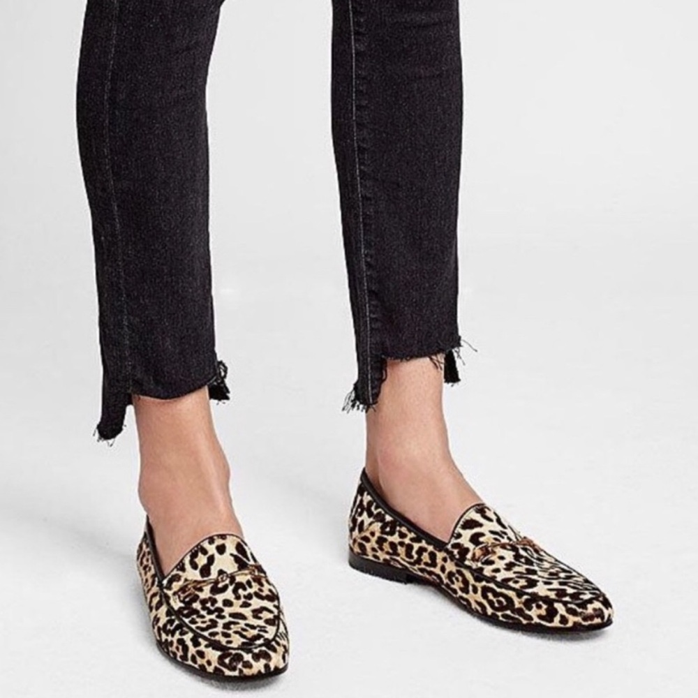 Sam Edelman Leopard Calf Hair Loafers 🐆🎩🌹